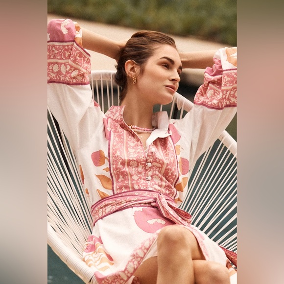 Anthropologie Sue Sartor Flounce Shorty Dress - Picture 6 of 8